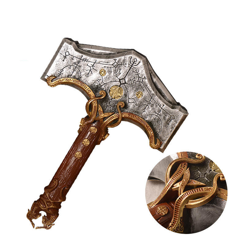 Mjölnir Thor‘s hammer from God of War Ragnarök GFRP - FantasyKatana